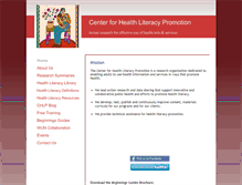 Tablet Screenshot of healthliteracypromotion.com